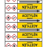 Značení potrubí, acetylén